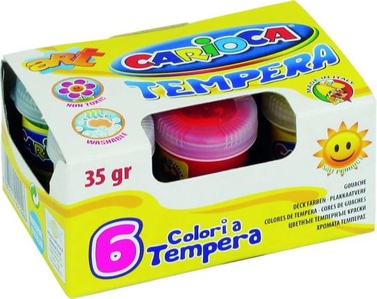 Farby Tempera Carioca 35 G X 6 Kolorów Carioca