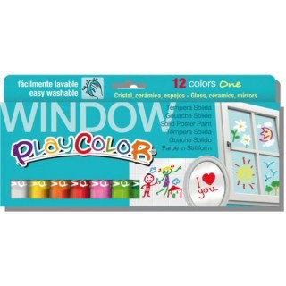 Farby w sztyfcie One Window Playcolor, 12 kolorów Instant
