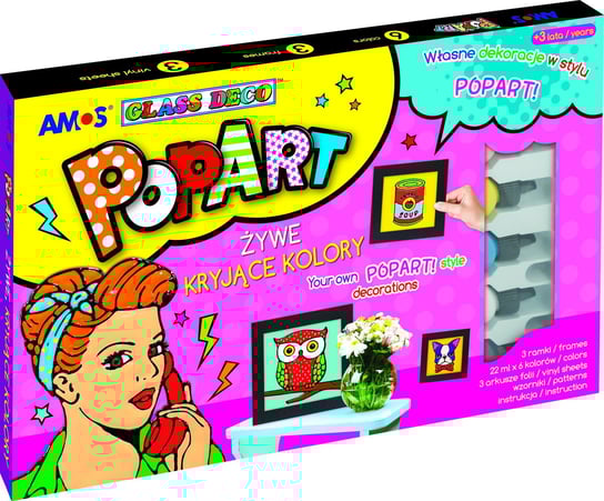 Farby witrażowe, Amos Popart, 5 kolorów KW TRADE
