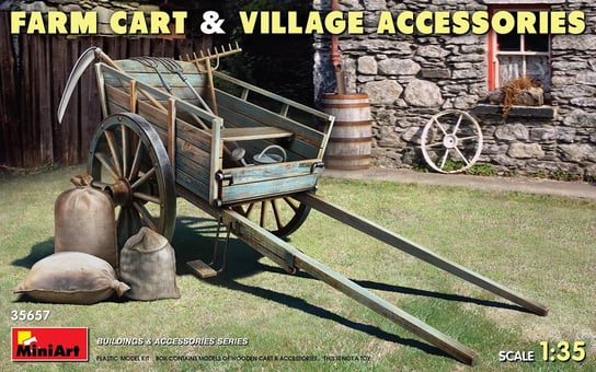 Farm Cart and Village Accessories 1:35 MiniArt 35657 MiniArt