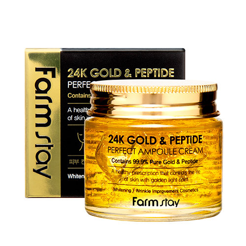 Farm Stay 24k Gold & Peptide, ampułka do twarzy z 24k złotem, 80 ml Farm Stay 24k Gold & Peptide