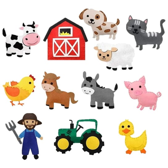 Farma - filcowy zestaw do szycia DIY - 12 elementów HABARRI