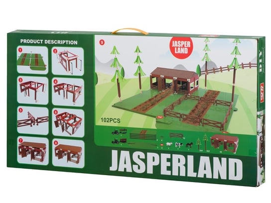 Farma zagroda do zabawy zwierzątka traktor JASPERLAND ikonka