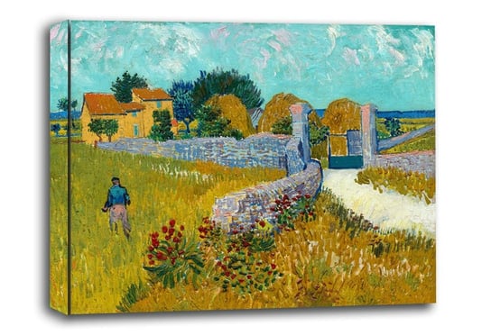 Farmhouse in Provence, Vincent van Gogh - obraz na płótnie 30x20 cm Galeria Plakatu