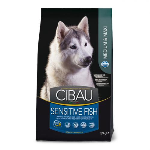 FARMINA Cibau Sensitive Fish Medium & Maxi - sucha karma dla psa 2,5kg FARMINA
