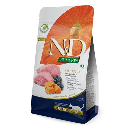Farmina N&D Cat Neutered Pampkin Lamb & Blueberry Adult - Sucha Karma Dla Kota 1,5Kg FARMINA