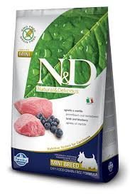 FARMINA N&D Grain Free Mini Adult Lamb Blueberry Natural Delicious 7kg FARMINA