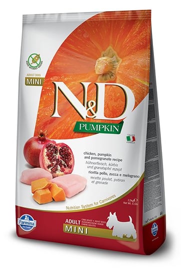 Farmina N&D Pumpkin Grain Free canine CHICKEN AND POMEGRANATE ADULT MINI 2,5kg FARMINA