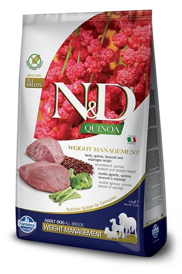 Farmina N&D Quinoa canine WEIGHT MANAGEMENT LAMB 2,5kg FARMINA