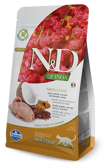 Farmina N&D Quinoa feline SKIN & COAT QUAIL 1,5kg FARMINA