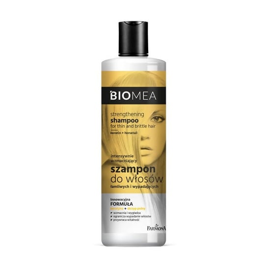 Farmona, Biomea, intensywnie wzmacniający szampon do włosów łamliwych i wypadających , 400ml Farmona