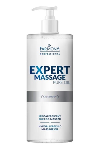 Farmona EXPERT MASSAGE PURE OIL (Face&Body) Hipoalergiczny olej do masażu 500ml. Farmona Professional