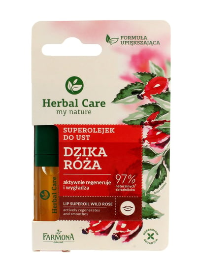 Farmona, Herbal Care, superolejek do ust regenerująco-wygładzający Dzika Róża, 5 ml Farmona