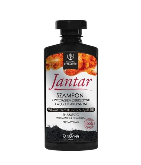 Farmona, Jantar, szampon do włosów przetłuszczających się z aktywnym węglem, 330 ml Farmona