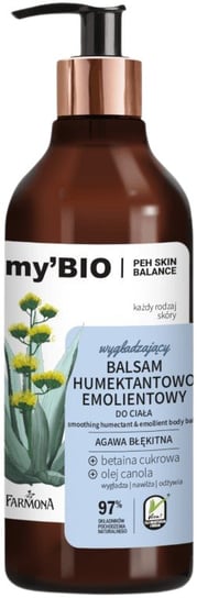 Farmona My'bio, Balsam Wygłądzający Humektantowo-emolientowy, 400ml Farmona