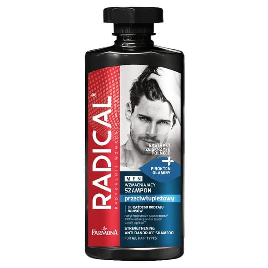 Farmona, Radical Men, szampon wzmacniający przeciwłupieżowy dla mężczyzn, 400 ml Farmona