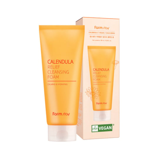 Farmstay, Calendula Cleansing Foam, Pianka do mycia twarzy, 180 ml Farmstay