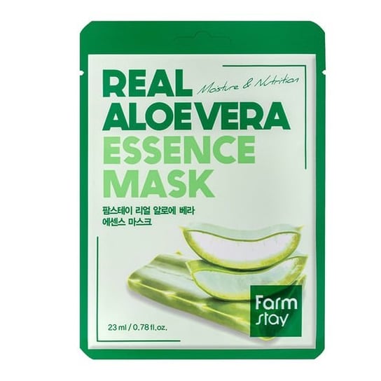 FarmStay, Real Aloe Vera Essence Mask, Nawilżająca Maseczka W Płachcie Z Ekstraktem Z Aloesu, 23ml Farmstay