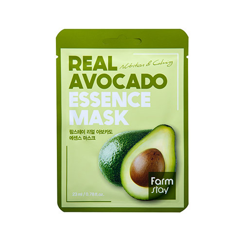 Farmstay Real Avocado Essence Mask Przeciwstarzeniowa maseczka w płachcie z ekstraktem z awokado 23ml Farmstay