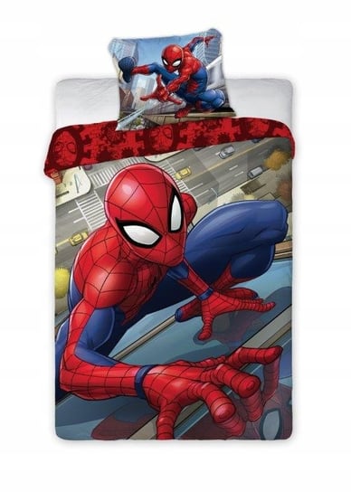 Faro, Spiderman, Pościel dziecięca, 160x200 cm/70x80 cm Faro