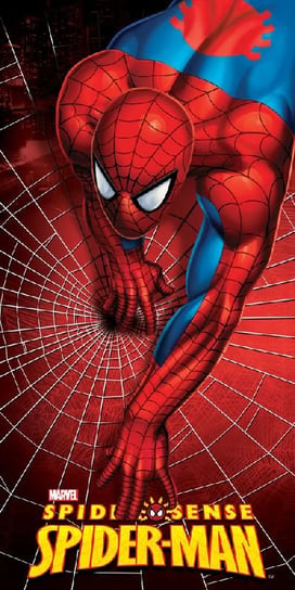 Faro, Spiderman, Spider Sense, Ręcznik welurowy, plażowy 01, 75x150 cm Faro