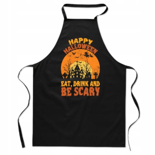 Fartuch Kuchenny Z Nadrukiem Happy Halloween Straszny Śmieszny Prezent inna (Inny)