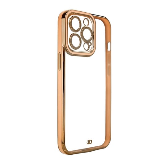 Fashion Case Etui Do Xiaomi Redmi Note 11 Pro Żelowy Pokrowiec Ze Złotą Ramką Złoty Hurtel