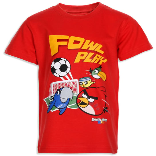 FashionUK, T-shirt chłopięcy z krótkim rękawem, Angry Birds, rozmiar 104/110 UK Fashion