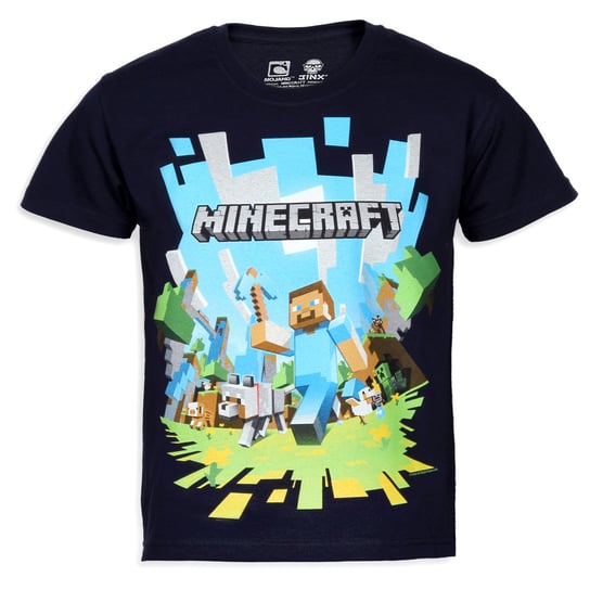 FashionUK, T-shirt chłopięcy z krótkim rękawem, Minecraft, rozmiar 134/140 UK Fashion