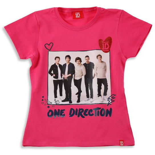 FashionUK, T-shirt dziewczęcy z krótkim rękawem, One Direction, rozmiar 164 UK Fashion One