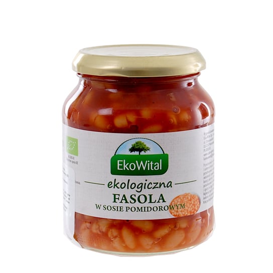 Fasola Biała w Sosie Pomidorowym Bio 360 g Eko-Wital Eko Wital