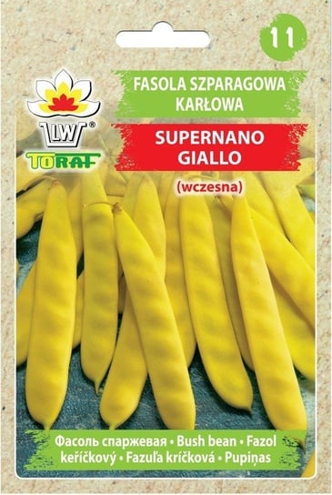 Fasola szp. karł. żółta szerokostr. SUPERNANO GIALLO (wczesna)
Phaseolus vulgaris L. Toraf