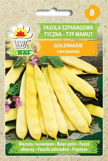 Fasola szp. tyczna, żółtostr. GOLDMARIE 
(Typ Mamut - wczesna)
Phaseolus vulgaris L. Toraf