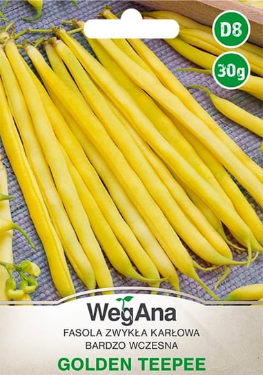 Fasola zwykła karłowa Golden Teepee 30g nasiona - WegAna WegAna