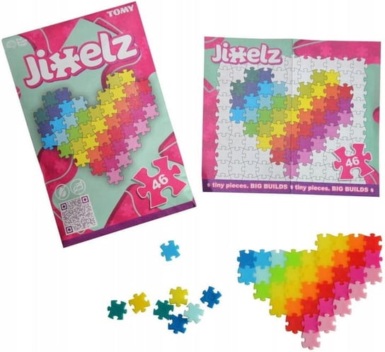 Fat Brain Toys Jixelz Puzzle Serce 46 el. Fat Brain Toys