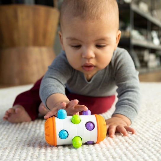 Fat Brain Toys Zabawka sensoryczna dla niemowląt Rolio Bobo Roller Fat Brain Toys