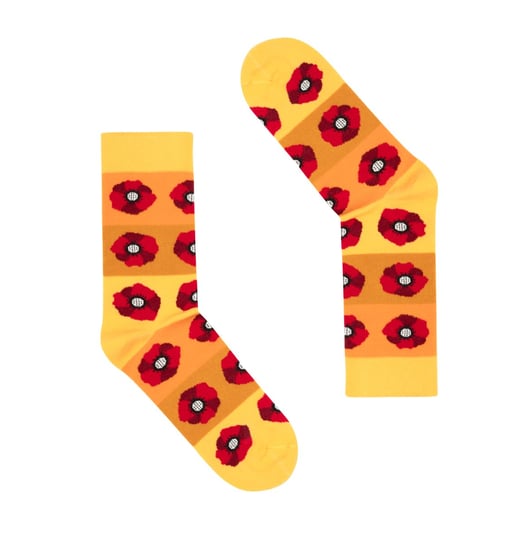 FAVES. Socks&Friends, Skarpety, Czerwone Maki, rozmiar 36-41 FAVES. Socks&Friends