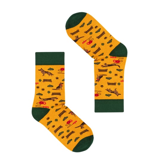 Faves. Socks&Friends, Skarpety damskie, Owczarki niemieckie, rozmiar 36-41 FAVES. Socks&Friends