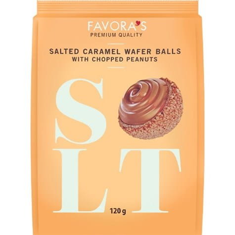 Favora'S Salted Caramel Wafer Balls 120G Inna marka