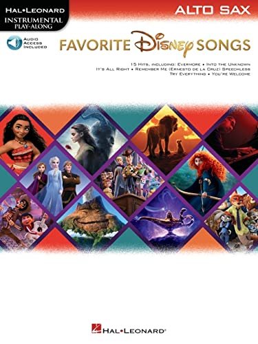 Favorite Disney Songs. Instrumental Play-Along for Alto Sax Opracowanie zbiorowe