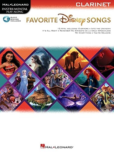 Favorite Disney Songs. Instrumental Play-Along for Clarinet Opracowanie zbiorowe