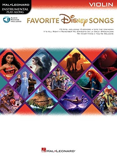 Favorite Disney Songs. Instrumental Play-Along for Violin Opracowanie zbiorowe