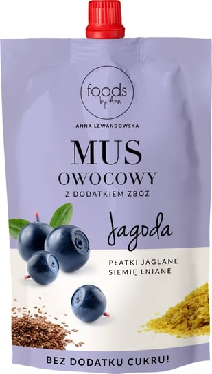 FBA Mus Owocowy Jagoda & Płatki Jaglane & Siemię Lniane Foods by Ann