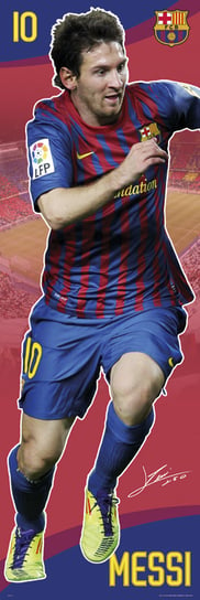 FC Barcelona Lionel Messi w Biegu - plakat 53x158 cm Inny producent