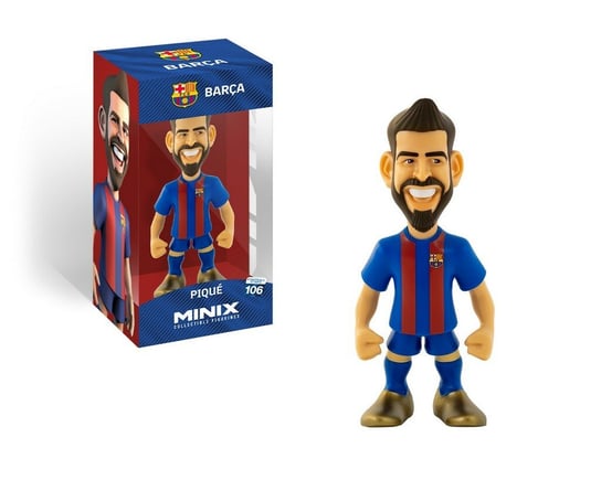 fc barcelona piqué 5 figurka minix 12cm football stars brak  danych