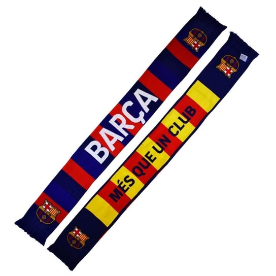 FC Barcelona szalik kibica dwustronny Double Knitted Scarf N27 5004BUD27 wielokolorowy FC Barcelona