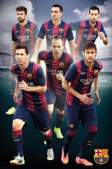 FC Barcelona Zawodnicy 14/15 - plakat 61x91,5 cm FC Barcelona