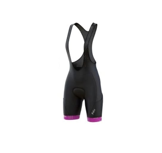 FDX, Damskie spodenki rowerowe, 3D Gel Padded Bib Shorts, czarne, rozmiar L FDX