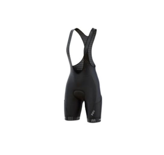 FDX, Damskie spodenki rowerowe, 3D Gel Padded Bib Shorts, czarno-różowe, rozmiar S FDX