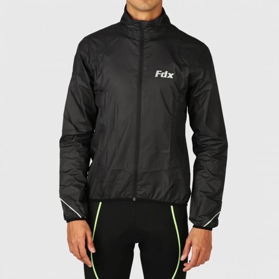 Fdx, Męska kurtka rowerowa wiatroszczelna, kolor czarny, rozmiar M FDX